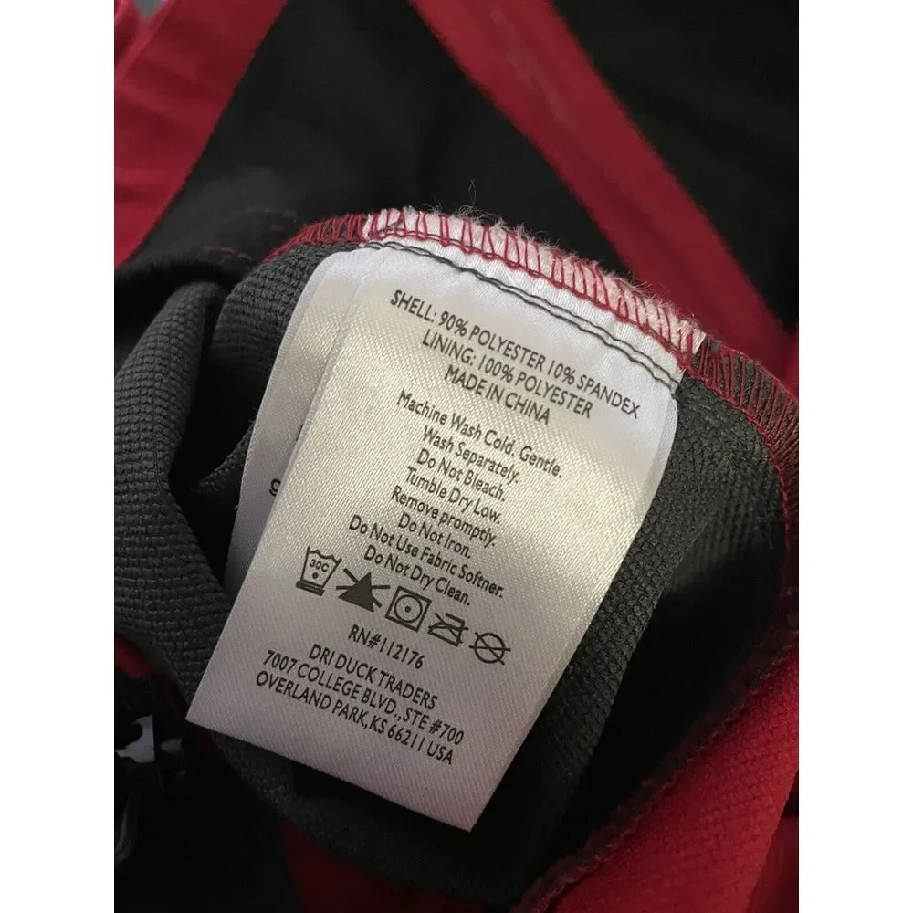 DRI DUCK‎ DDX MOTION SOFTSHELL MEN'S WATER RESISTANT LARGE. RED CHARCOAL JACKET
